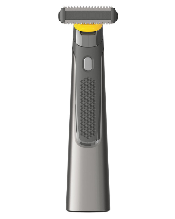 MicroTouch SOLO Titanium Rechargeable Beard Body Razor that Trims Edges Shaves and Grooms