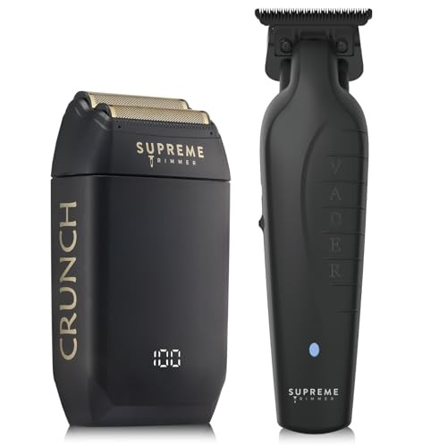 Supreme Trimmer Vader Trimmer Crunch Foil Shaver Barber Haircutting Kit Professional DLC TBlade Beard Trimmer ST3778 STF
