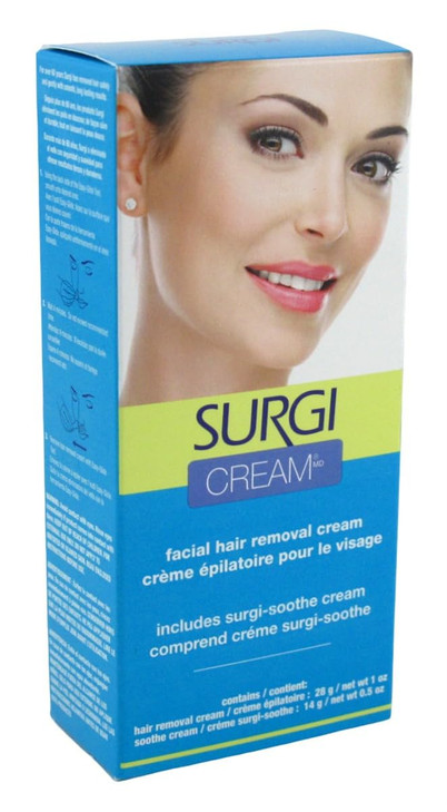 Surgi Cream Hair Remover Face 1 Ounce Fresh Scent 29ml 2 Pack