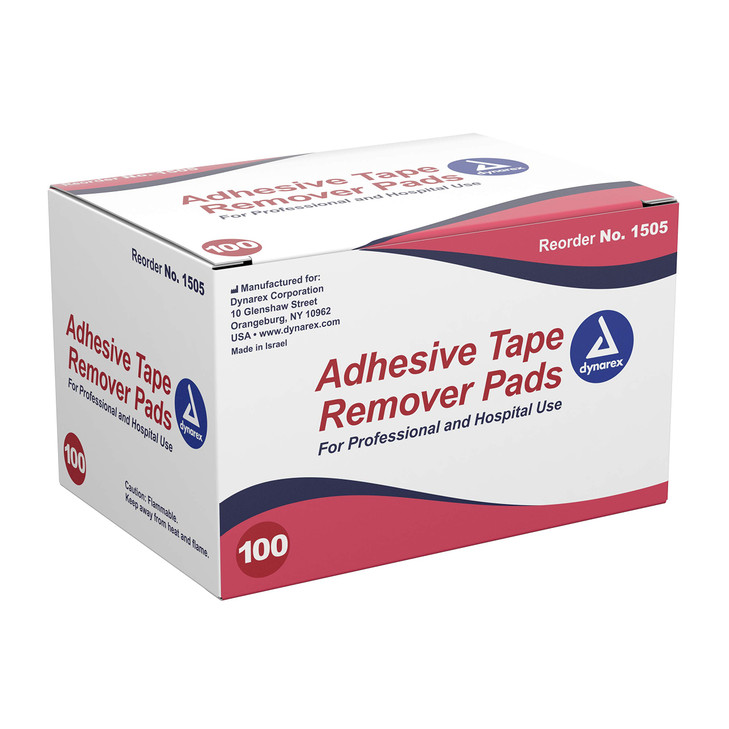 Dynarex Adhesive Tape Remover Pad Assorted 100 Count