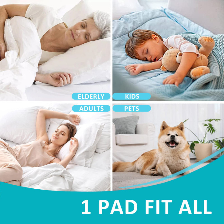 KANECH Bed Pads Washable Waterproof 44x52 1 Pack Heavy Absorbency Reusable Incontinence Underpads for Adults Elderly Kid