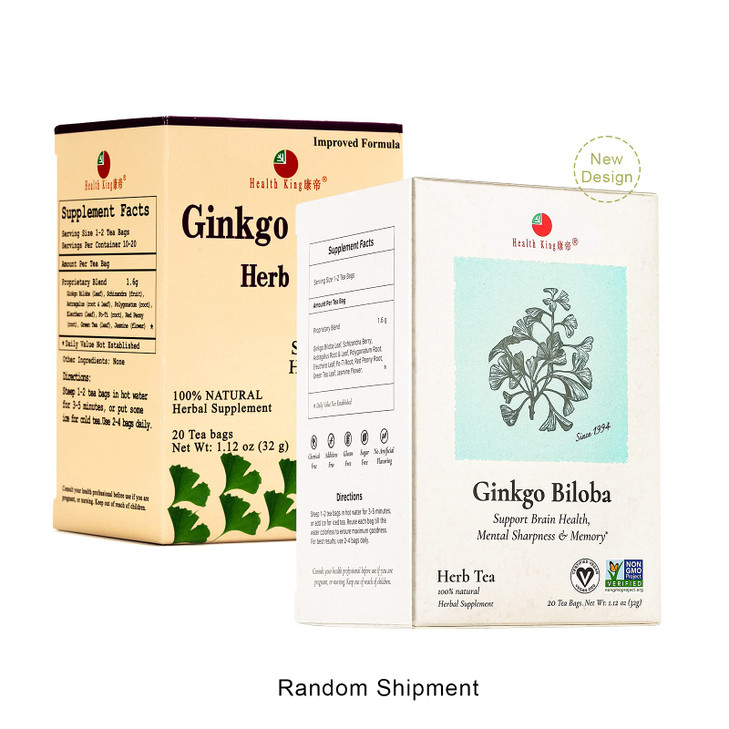 Health King Ginkgo Biloba Herb Tea, Teabags, 20 Count Box online at globaldelivered