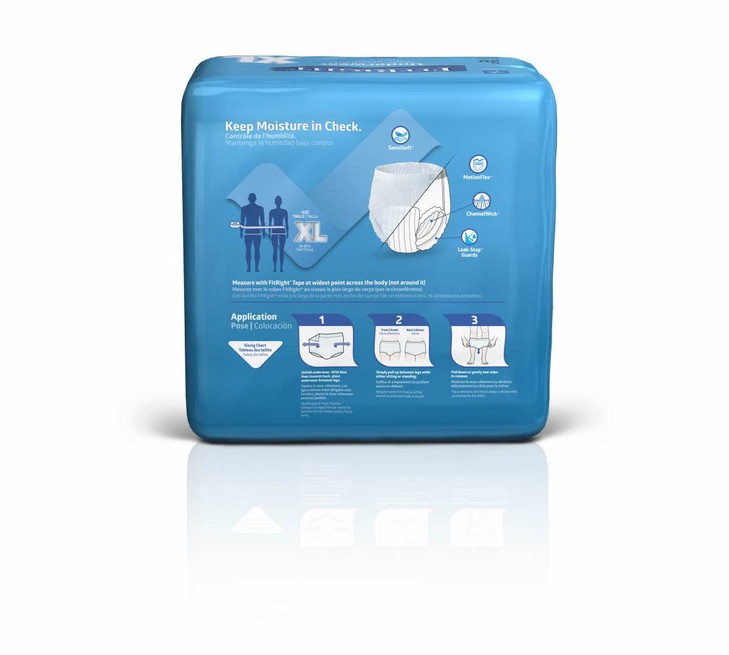 FitRight Ultra Protective Incontinence Underwear Heavy Absorbency XL 56 to 68 20 Count