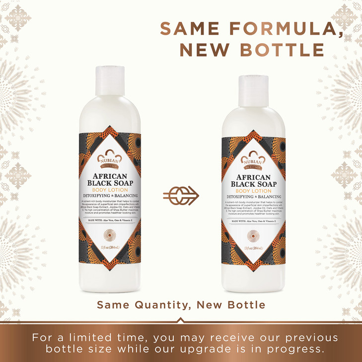 Nubian Heritage Body Lotion African Black Soap for Dry Skin Paraben Free Body Moisturizer, 13 oz online at globaldelivered
