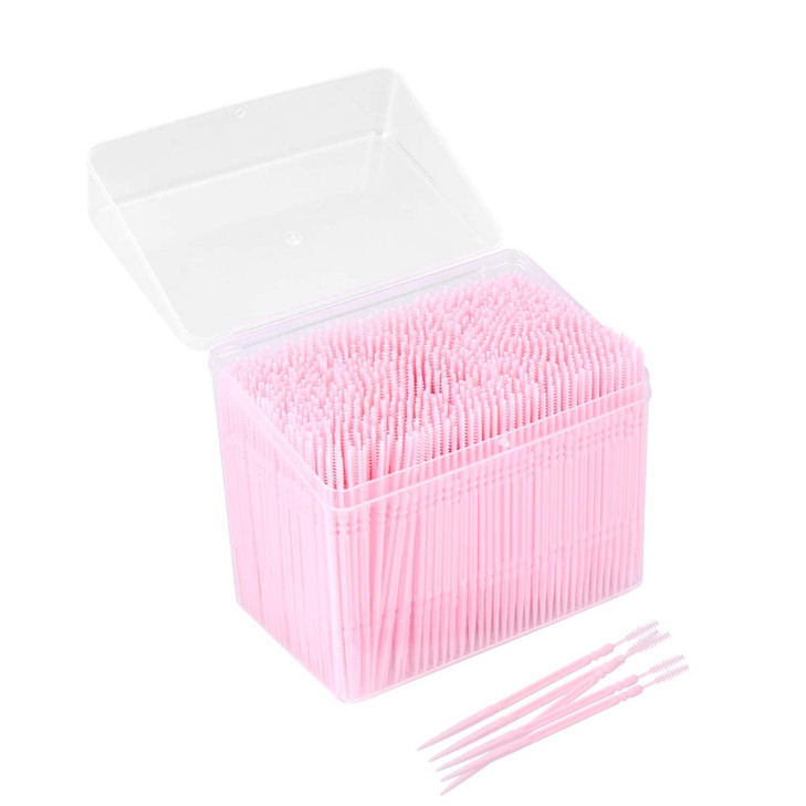 1000pcs Disposable Interdental Portable Plastic Toothpicks Oral Cleaner Stick Oral Gingival Dental Toothpicks Dental Flo