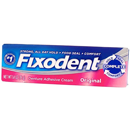 Fixodent Denture Adhesive Cream Original 14 Ounce 41ml 6 Pack