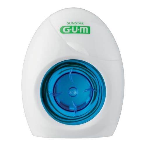GUM EasyThread Threader Floss Expanding Dental Floss for Braces Bridges and Implants Built in Rigid Floss Threaders 50 U