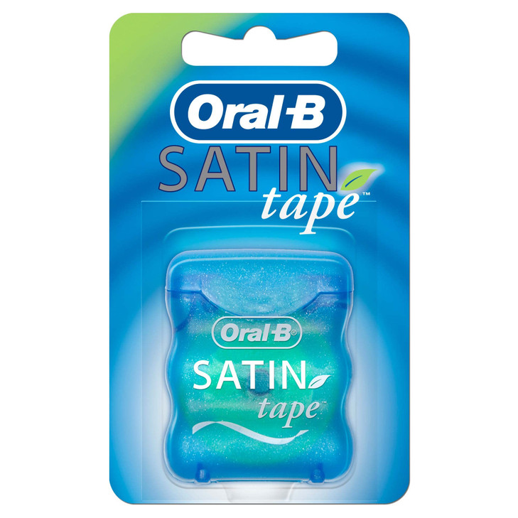 OralB Satin Tape Dental Floss Mint Flavor 1 Count Pack of 2