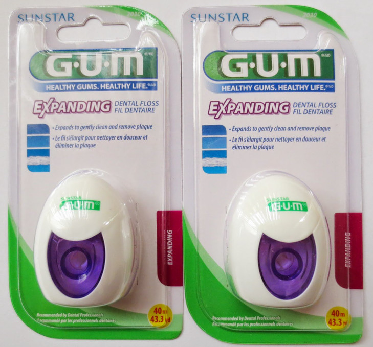 GUM Expanding Dental Floss 2030 433 Yd Pack of 2