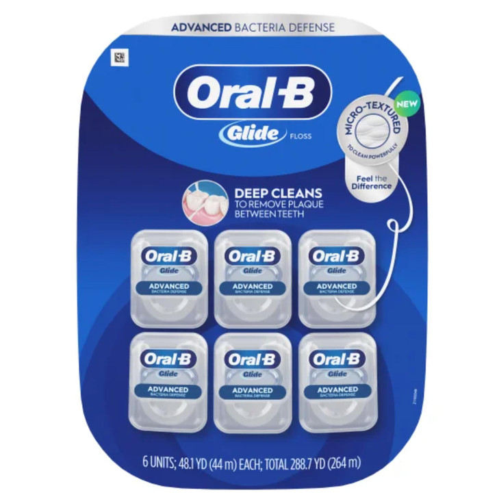 OralB Glide ProHealth Advanced Floss 6 Count Pack of 1