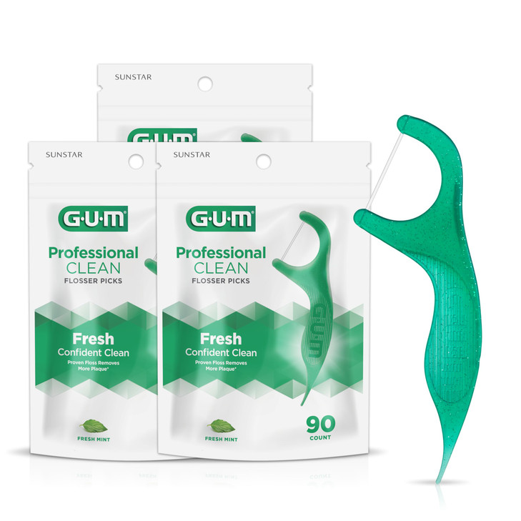 GUM Professional Clean Floss Picks