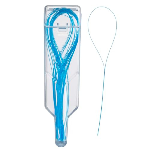GUM EEZThru Floss Threaders Dental Flossers for Braces Bridges Implants25 CountPack of 6