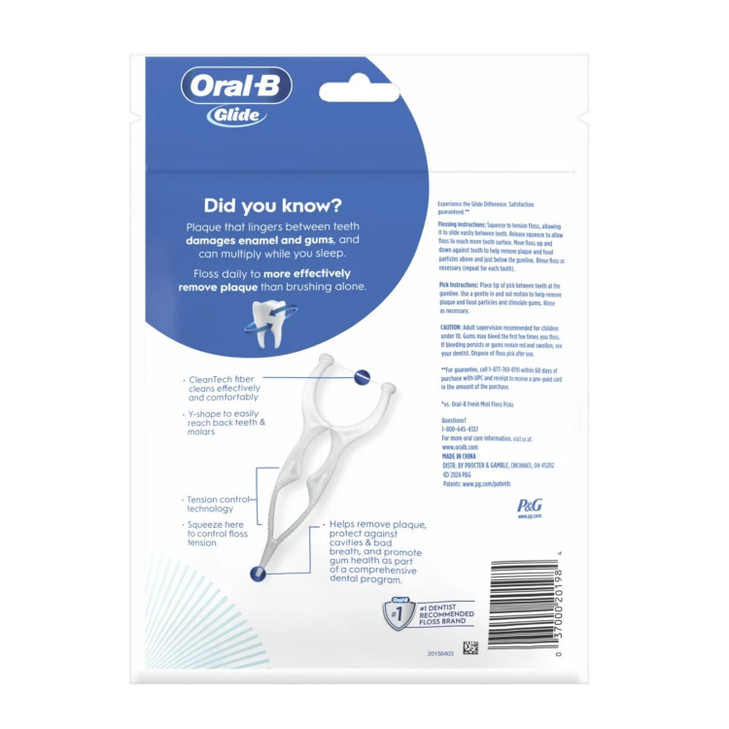 Glide ProHealth Advanced Floss Picks 30 Ea Pack of 5