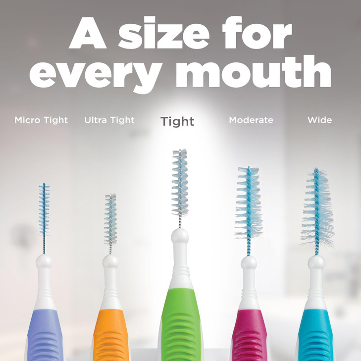 GUM Proxabrush GoBetweens Tight Interdental Brushes Soft Bristled Dental Picks for Plaque Removal Health Safe for Braces