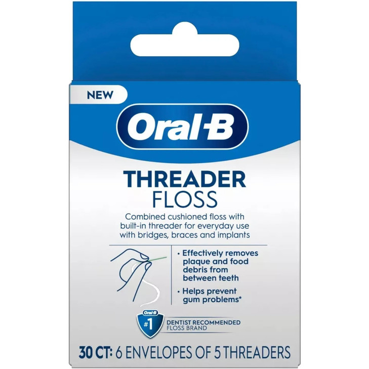 OralB Glide Threader Floss Pack of 4