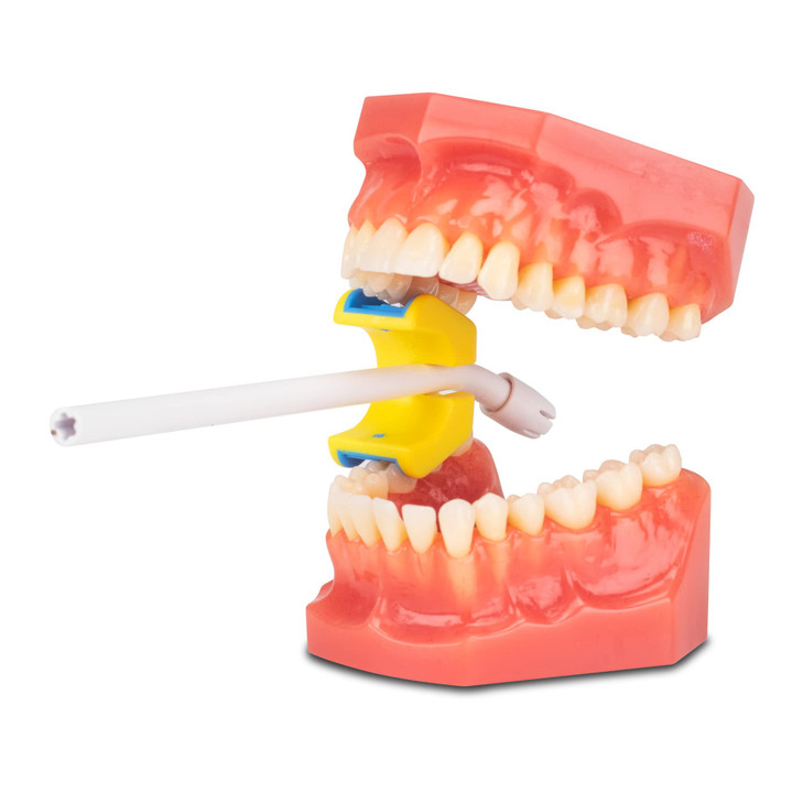 Practicon EProp Dental Mouth Prop Autoclavable Bite Block Holds Saliva Ejector Mouth Prop Size Medium 1 Pack