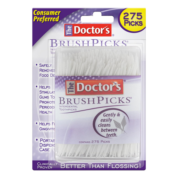 The Doctors BrushPicks Interdental Brushes and Dental Picks Gently Removes Food Debris from Braces Dental Work 275 Count