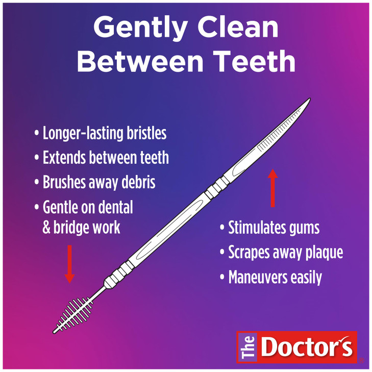 The Doctors BrushPicks Interdental Brushes and Dental Picks Gently Removes Food Debris from Braces Dental Work 275 Count