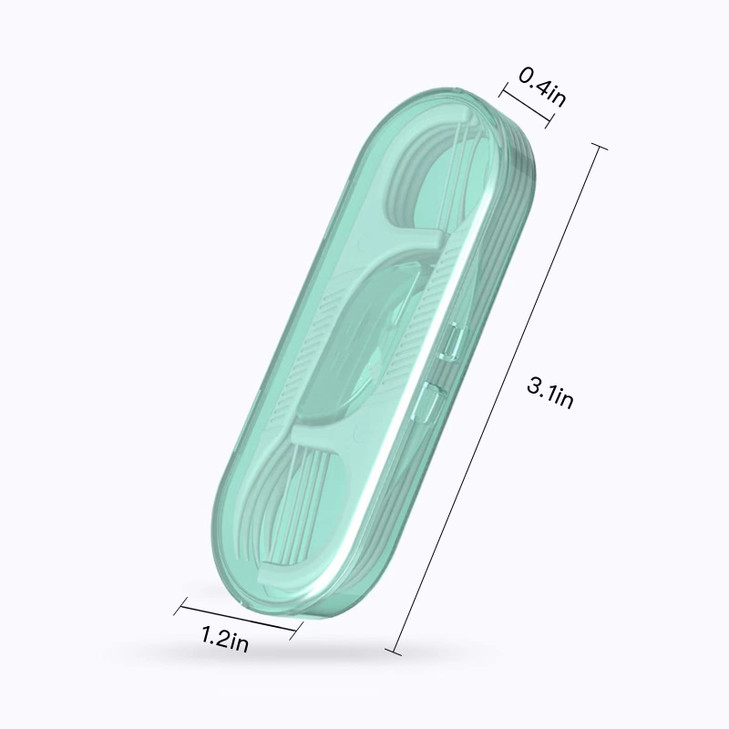 AOCEAN Dental Floss Picks Travel Floss with Toothpicks Professional Threader Flossers with 4 Storage Cases Ideal for Fam