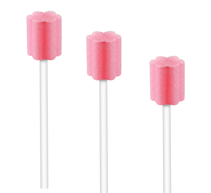 Disposable Untreated Oral Care Swabs 250 Count PinkPlum