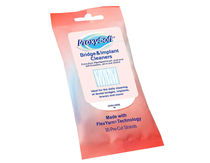 Proxysoft Dental Floss for Bridges and Implants 5 Packs Floss Threaders for Bridges Dental Implants Braces with ExtraThi
