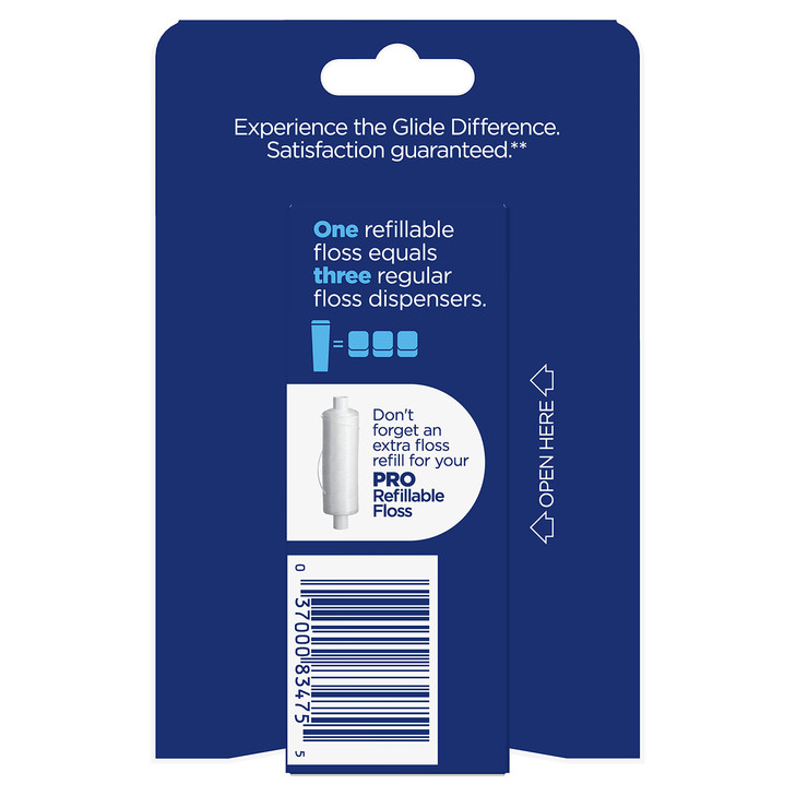 OralB Glide PRO Refillable Dental Floss Starter Kit 120m