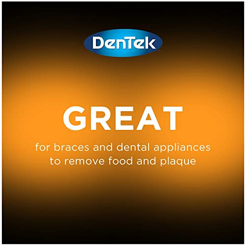 DenTek Slim Brush Interdental Cleaners Brushes Between Teeth Extra Tight Teeth Mint Flavor 32 Count Pack of 3