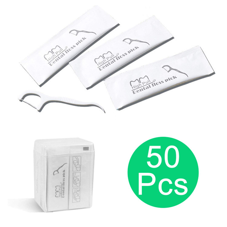 50 CountIndividually Wrapped Micro Dental Floss 50 Pcs