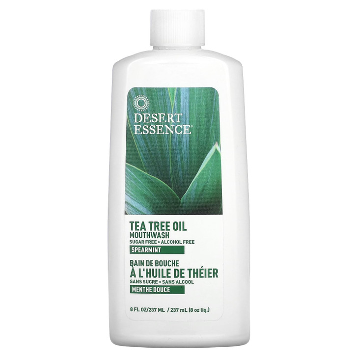 Desert Essence Tea Tree Mouthwash WSpearmint 8Ounce