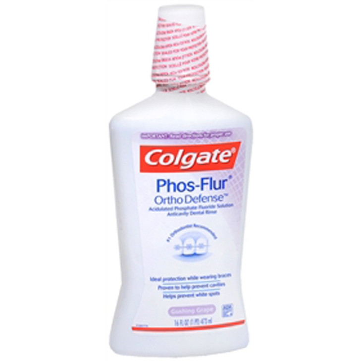 Colgate PhosFlur AntiCavity Fluoride Rinse Gushing Grape 169 Fluid Ounce