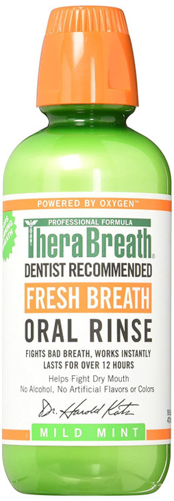 TheraBreath Oral Rinse with Dosage Cap16 oz