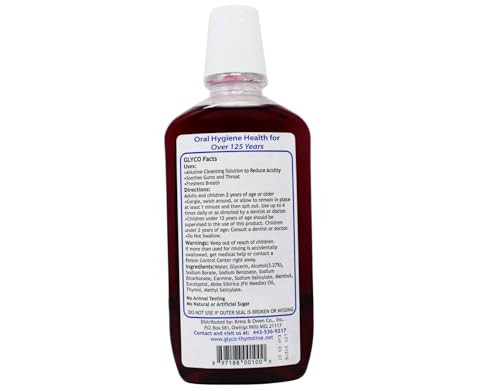 Glyco Thymoline Mouthwash Oral Hygiene Liquid 16 Fluid Ounce