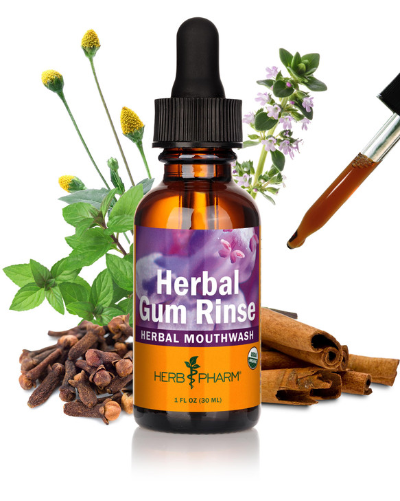Herb Pharm Gum Guardian Herbal Mouthwash for Healthy Mouth and Gums Organic 1 Fl Oz Pack of 1