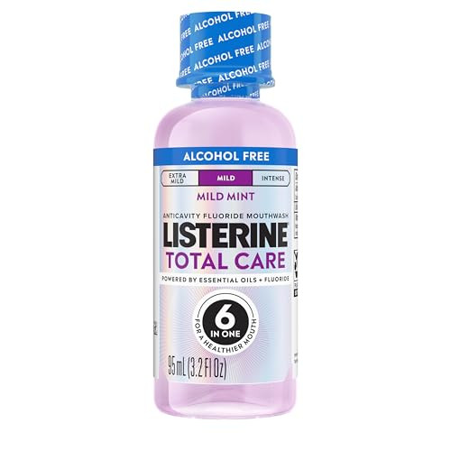 Listerine Total Care AlcoholFree Mild Mouthwash 6 Benefit Oral Rinse to Help Kill 999 of Germs That Cause Bad Breath Str