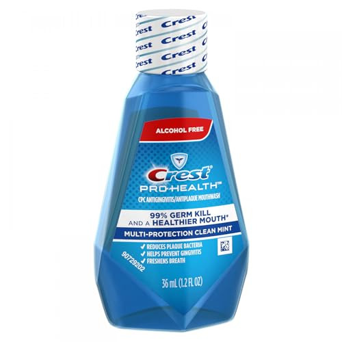 Crest ProHealth Mouthwash Alcohol Free MultiProtection Clean Mint 12 oz Pack of 48