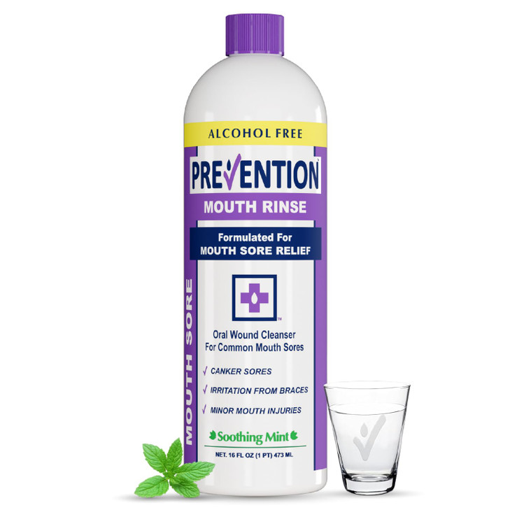 Prevention Mouth Sore Mouth Rinse Canker Sore Treatment Oral Pain Relief Mouthwash for Ulcers and Sores Braces with Hydr