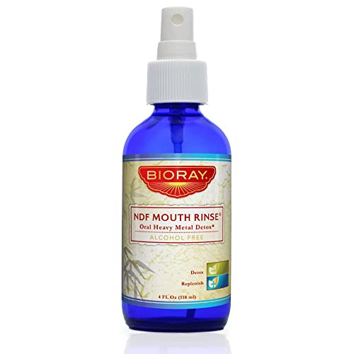 BIORAY Clinical NDF Mouth Rinse 4 fl oz AlcoholFree Formula Safe for Use with Amalgam Fillings NonGMO Vegetarian Gluten