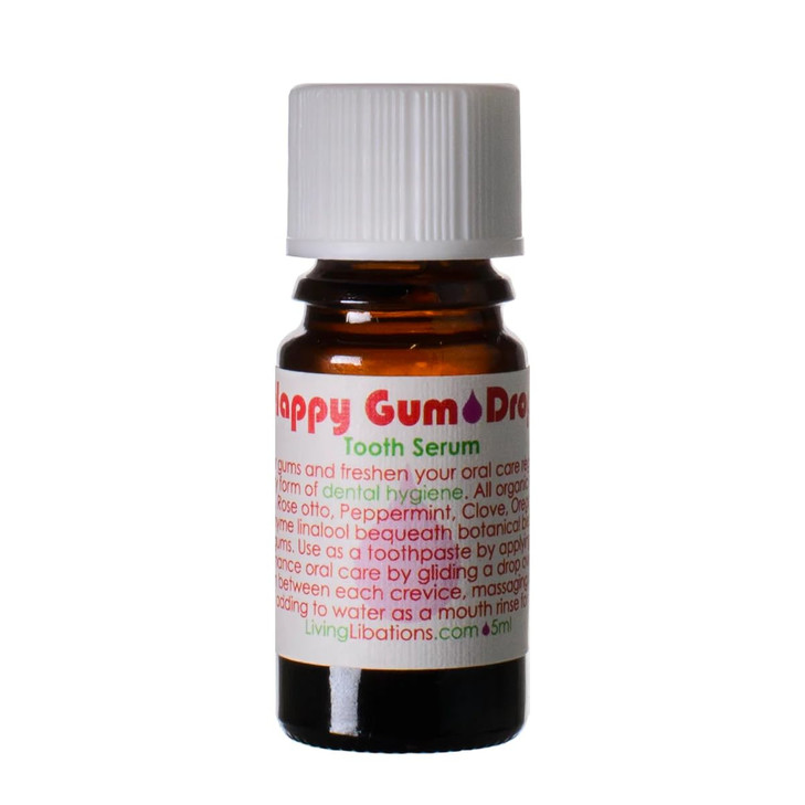 Living Libations Organic Happy Gum Drops Tooth Serum for Clean Smiles Natural Wildcrafted Vegan Clean Beauty 017 fl oz 5