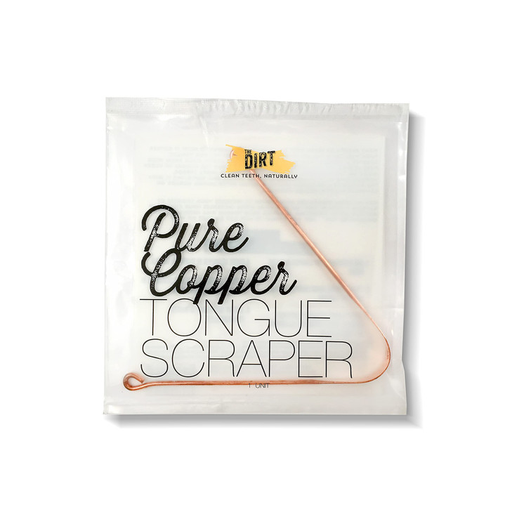 The Dirt Tongue Scraper Tongue Cleaner For Oral Care Fresh Breath Pure Copper Regular