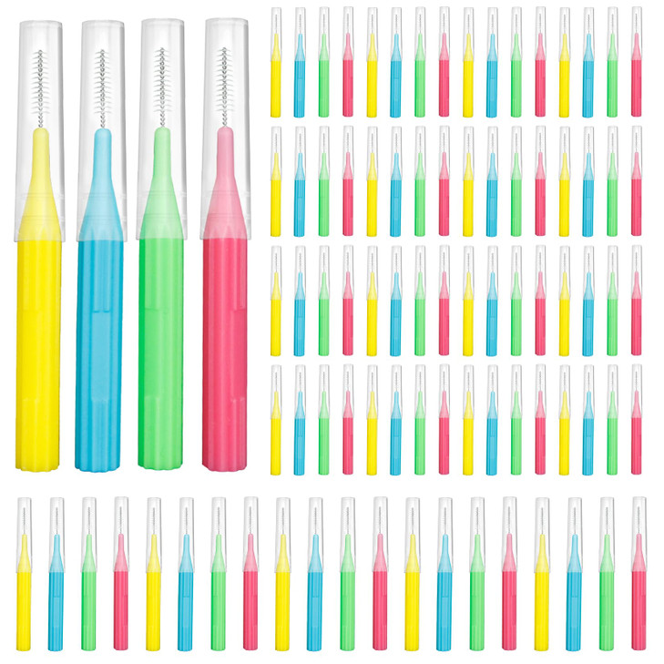 RAZOKO Interdental Brush Flossing HeadEasy Use Tooth Cleaning Tool 1Pack25mm3mm88pcs
