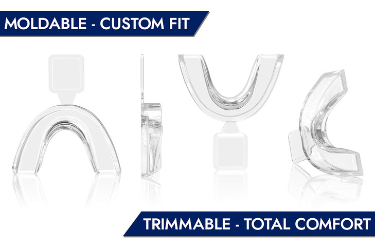 NovaWhite Teeth Whitening Trays Moldable Trimmable Custom Fit Comfortable BPA FREE Latex Free Dental Grade Guard 4 Mouth