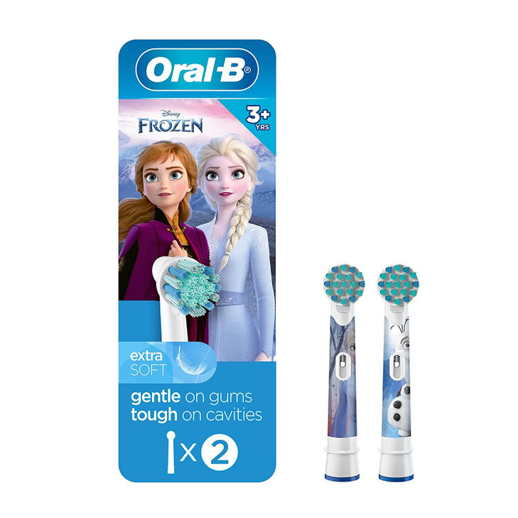 OralB Kids Extra Soft Replacement Brush Heads Featuring Disneys Frozen 2 Count Kids 3
