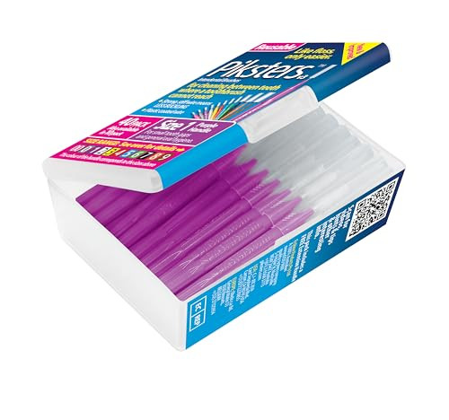 Piksters Interdental Brushes 40 pk Size 1 Interdental Tooth Brush for Tight Gaps Gum Soft Bristles for Plaque Removal Sa