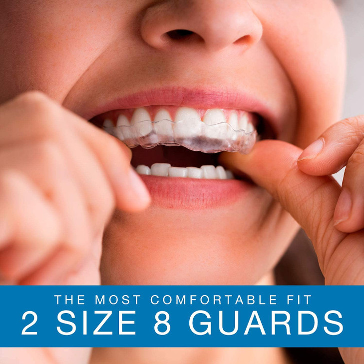 Mouth Guard for Grinding Teeth at Night Moldable Dental Guard for Sleeping Nighttime Protection for Teeth 8 Counts