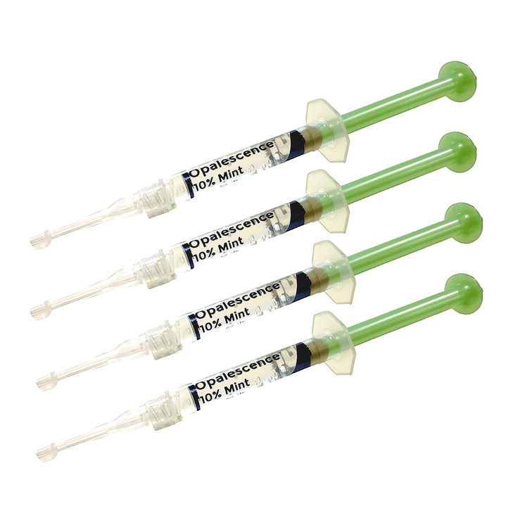 Opalescence 10 Teeth Whitening Kit Gel Syringes Refills Low Sensivity 4 Syringes Fluoride Carbamide Peroxide Made in The
