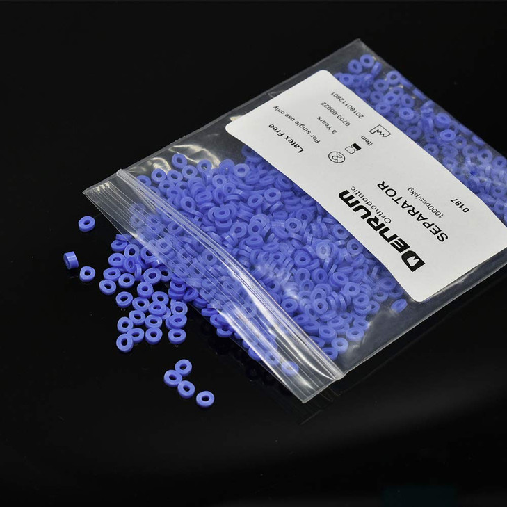 Angzhili 1000pcsbag Dental Orthodontic Separator Bulk Pack Elastic Orthodontic Separate Ties