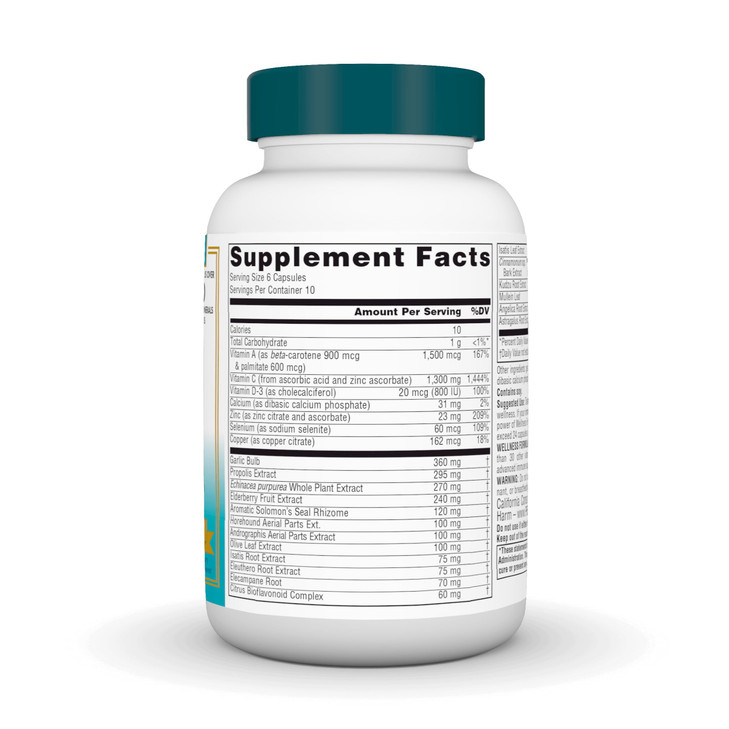 Source Naturals Wellness Formula Bio-Aligned Vitamins & Herbal Defense for Immune System Support - Dietary Supplement & Immunity Booster - 60 Capsule