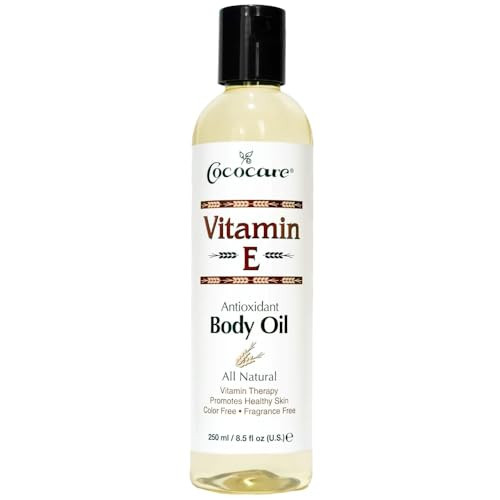 Cococare Natural Vitamin E Antioxidant Body Oil - Vitamin Therapy for All Skin Types - 8.5 fl oz