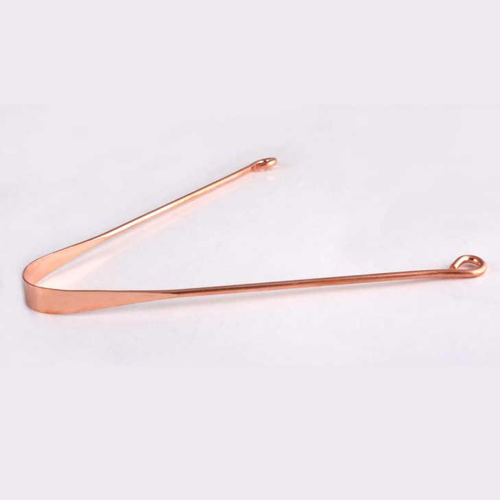 Pure Copper Tongue Scraper Cleaner Perfect Surgical Tongue Scraper Best Remedy for Bad Breath Maintains Oral Hygiene Fle