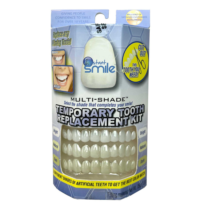 Instant Smile MULTISHADE Patented Temporary Tooth Repair Kit A Realistic Looking Fix for a Missing or Broken Tooth